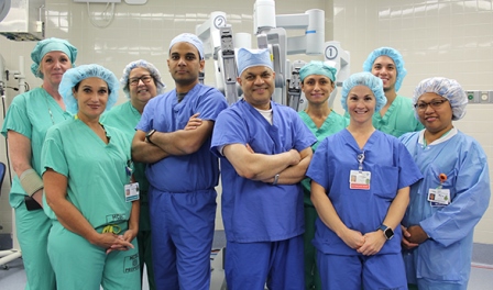 robotic surgery team